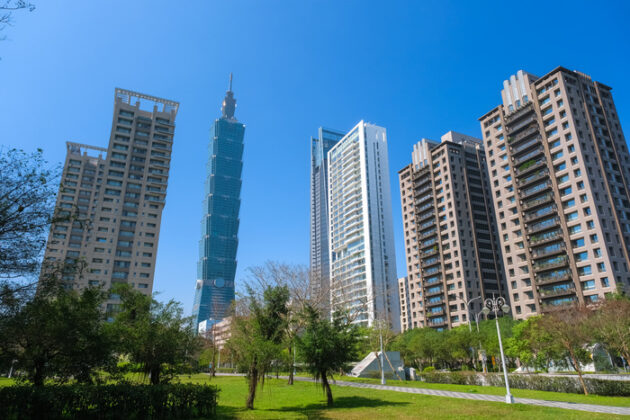 台湾の高層マンション