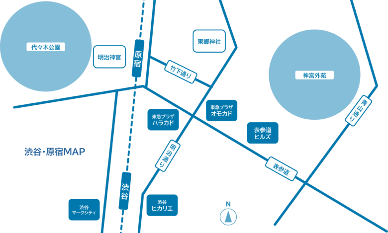 渋谷・原宿MAP