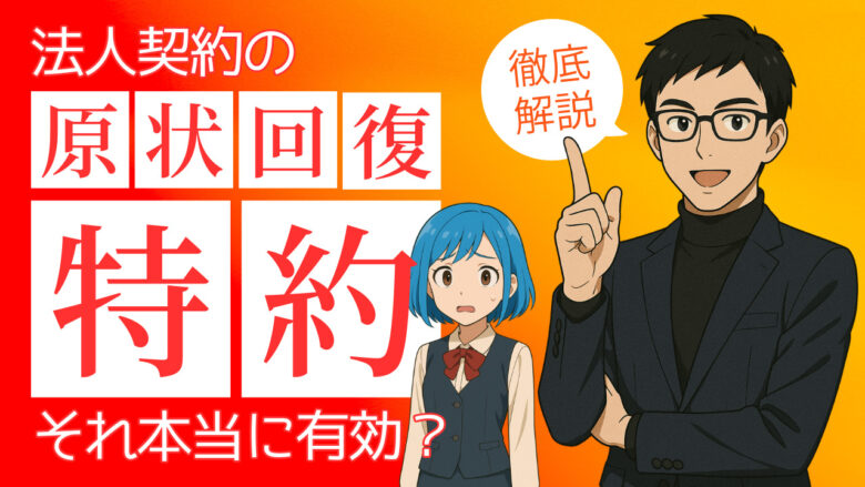 原状回復ガイドラインとは？ 民法改正と特約の有効性まで、法人契約で絶対知っておくべきこと