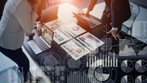 資産除去債務（ARO）の適正査定フロー図。資料準備から専門家による査定、報告書作成までの手順。